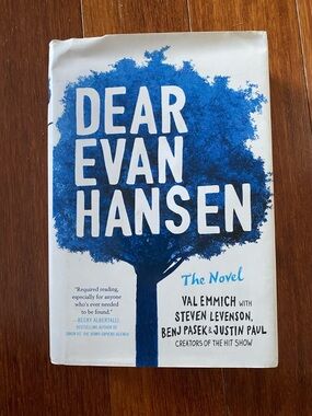 Dear Evan Hansen The Novel - Blue & White Hardcover